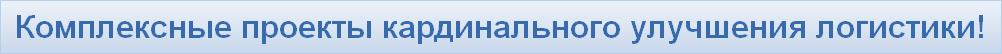 Комплексные проекты кардинального улучшения логистики!